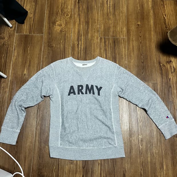 챔피온 리버스위브 usarmy 스웻셔츠 m