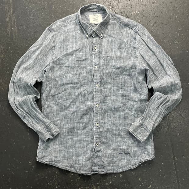 100 헨리코튼 린넨 셔츠