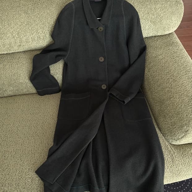 wool blended long coat