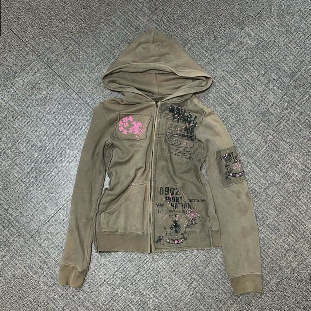 펑크 락시크 Vintage hoodie 빈티지 후드집업 