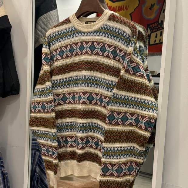 Vtg 빈티지 노르딕 울 니트
