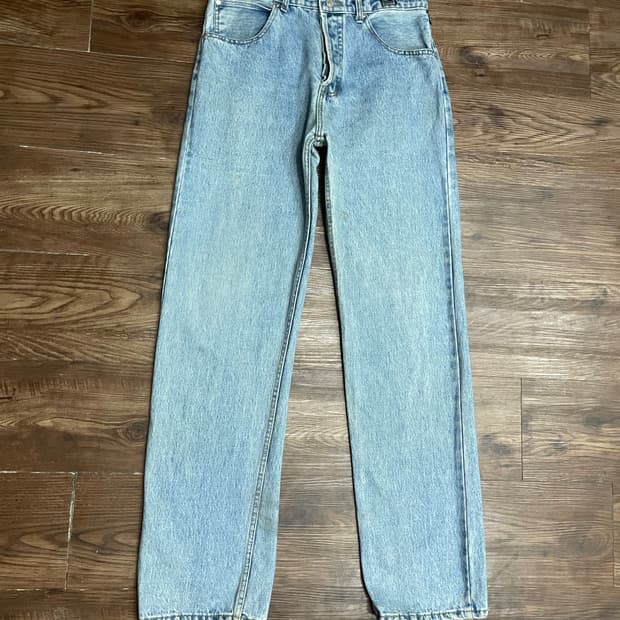 90s 베르사체 진스 꾸뛰르 메두사 은장버튼 데님 팬츠
