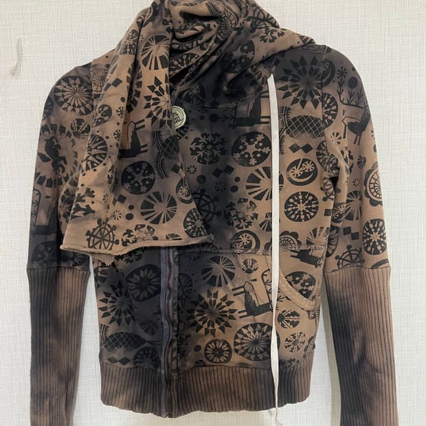 Vintage Diesel 빈티지 디젤 머플러 니트 집업