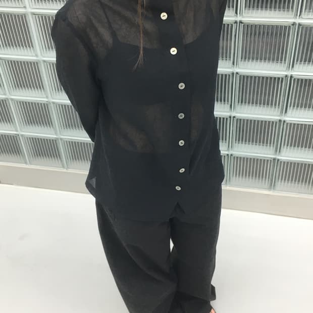 High Neck Sheet Top 