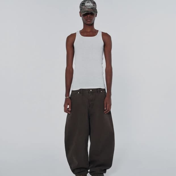 스웨이드 CONTOUR POCKET DENIM [BROWN]