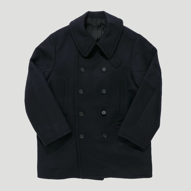 25fw 캡틴선샤인 캐시미어 피코트 / 탑네이비