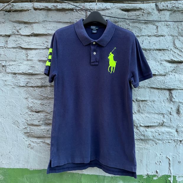 POLO 폴로 네이비 빅포니 반팔 카라티(xl)