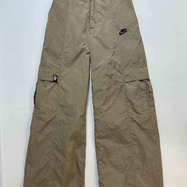 나이키 nike 나일론 카고 하이웨스트 와이드 팬츠 베이지 (27)