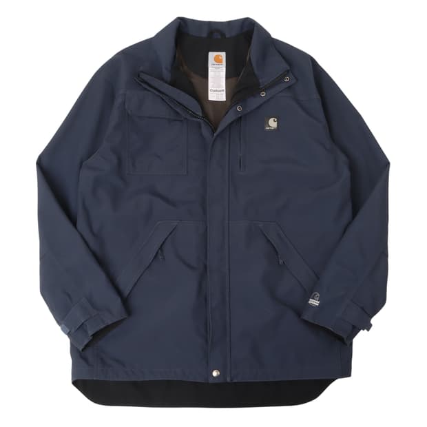 칼하트 네이비 워터프루프 나일론 워크 자켓