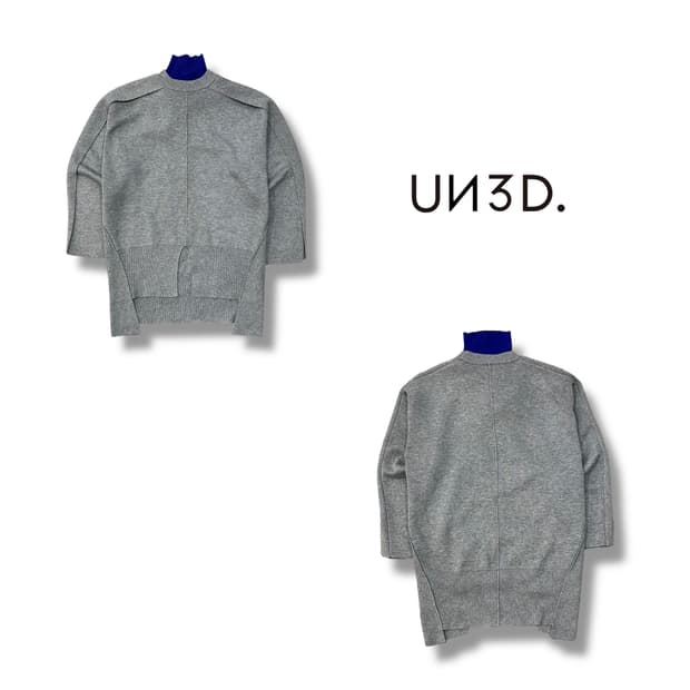  UN3D 디테일 니트 + 워머 y13757