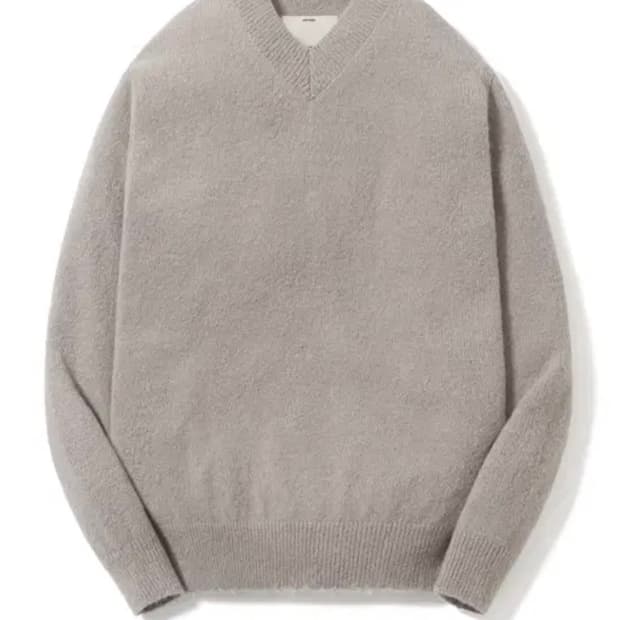 포터리 알파카 브이넥 니트 웜베이지 1 (새상품)