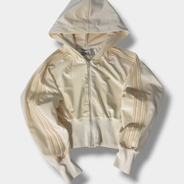 아디다스 오리지널 벨벳 후드 트랙 져지