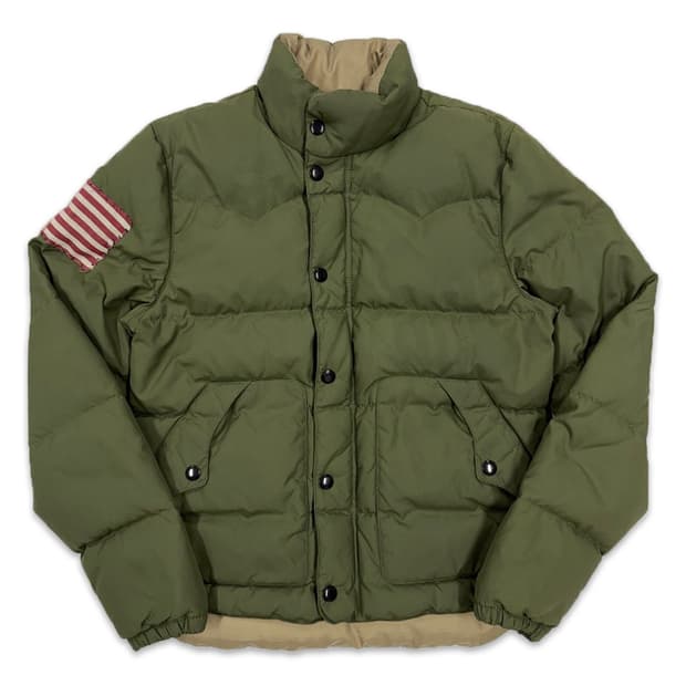 빈티지 Denim And Supply Ralph Lauren 카키 패딩