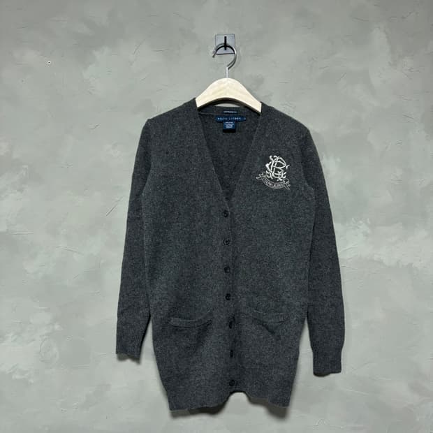 폴로 랄프로렌 램스울 니트 가디건 그레이