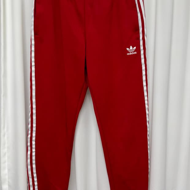 아디다스 3-stripes 트랙팬츠 레드