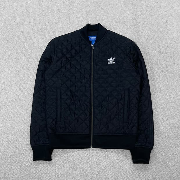 아디다스 슈퍼스타 퀄티드 패딩 자켓 블랙