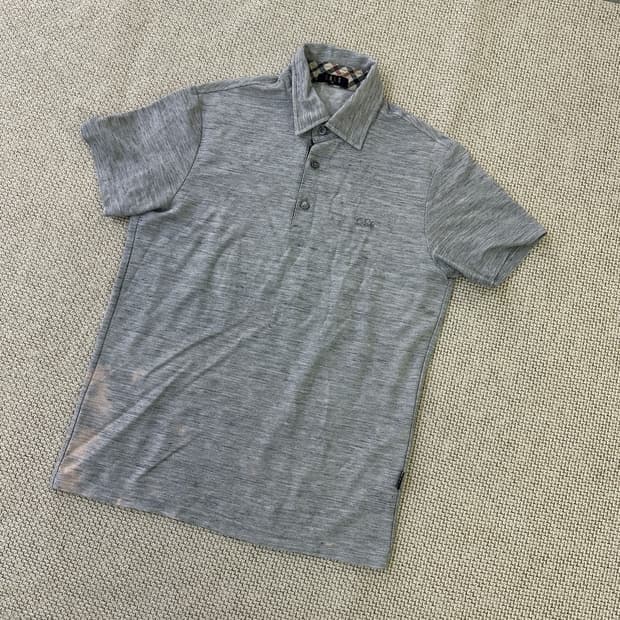 95 닥스 그레이 남자 폴로 셔츠 0417D
