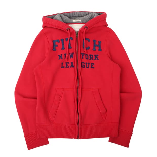 아베크롬비 레드 피치 헤비 후드집업