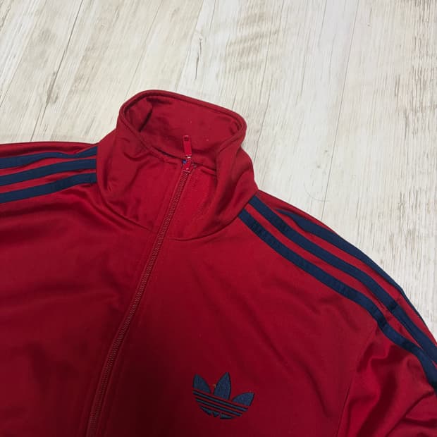 [100] 아디다스 파이어버드 버건디 레드 트랙탑