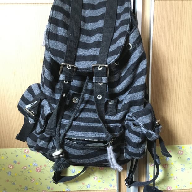 텐스댄스(파히섬) 스트라이프 백팩