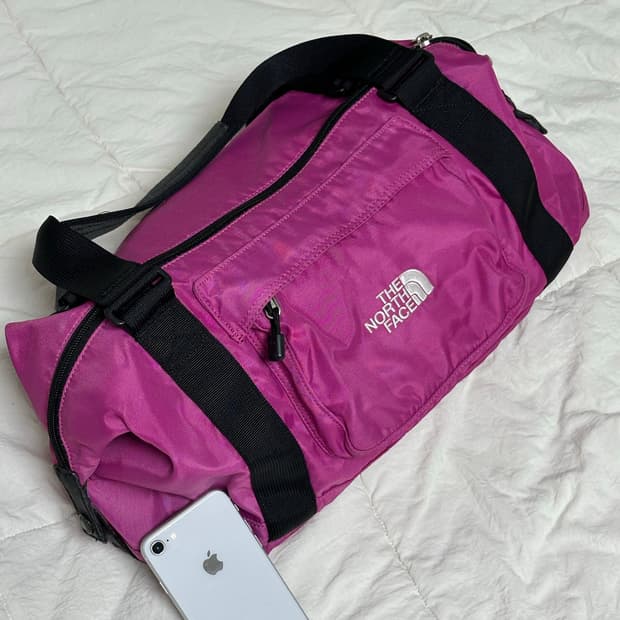 노스페이스 망치백 더플백 핑크
