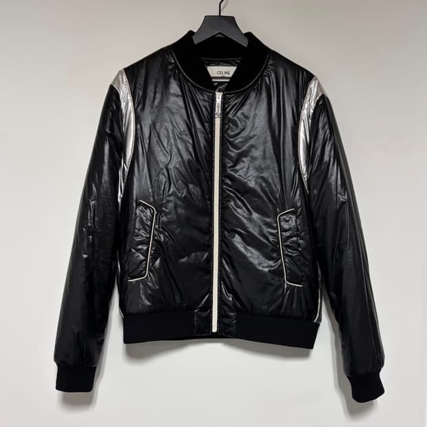 [54] 셀린느 새틴 패디드 봄버 패딩자켓