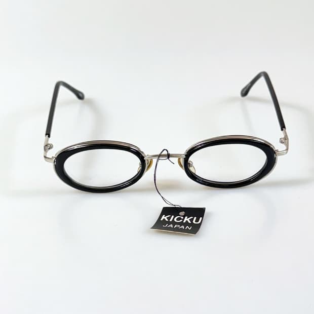 90s KICKU JAPAN 라운드 오벌 콤비네이션 빈티지 안경