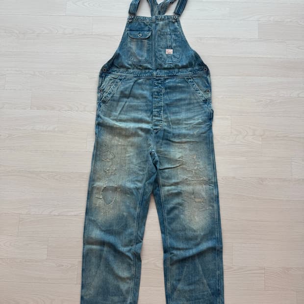 RRL 데님 오버롤 m