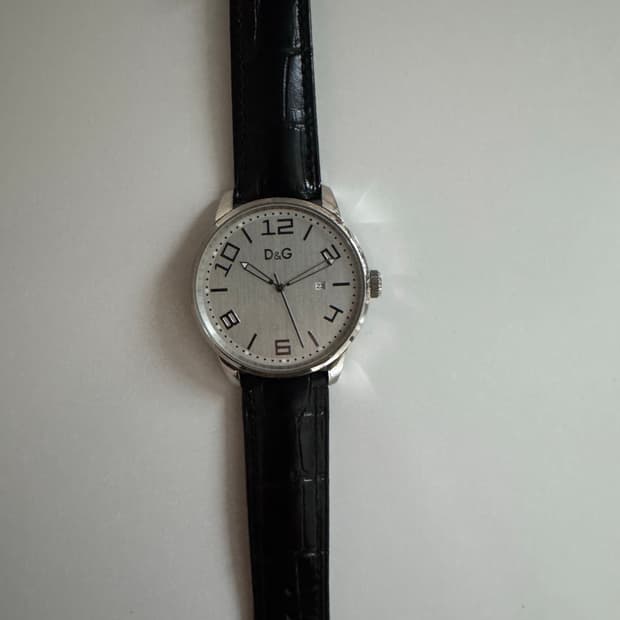 D&G 돌채앤가바나 남성 가죽 시계