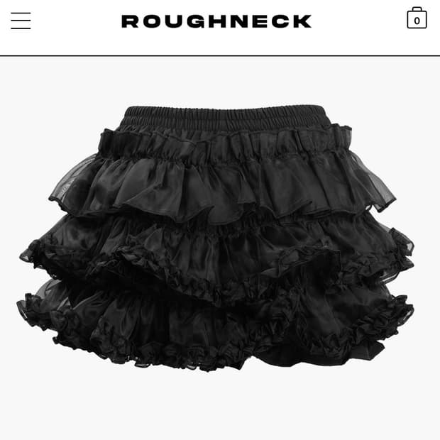 러프넥  TUTU PANTS SKIRT BLACK