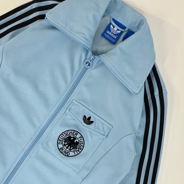 아디다스 adidas 스카이블루 독일 져지 트랙탑 100