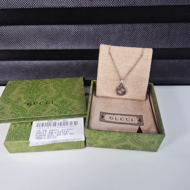 (상태 최상급) 구찌 인터로킹 목걸이