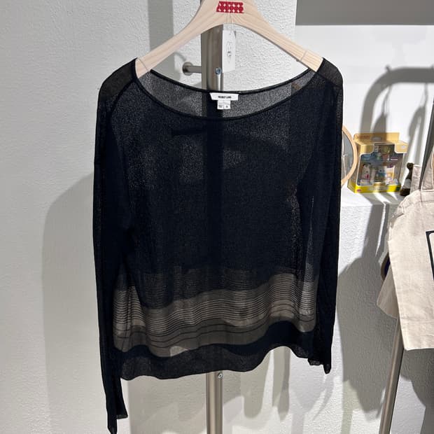 Helmut lang see through top(Black)