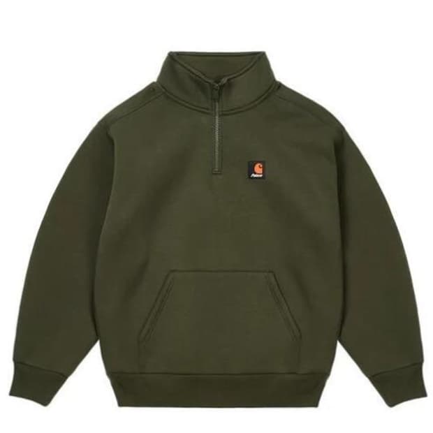 팔라스 x 칼하트 WIP 카 럭스 집 스웨트셔츠 플랜트 - 24FW