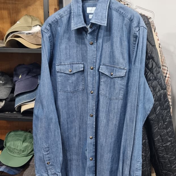 (마시모두띠) 봄남방 (웨스턴 데님셔츠) 100~슬림105 상태깔끔