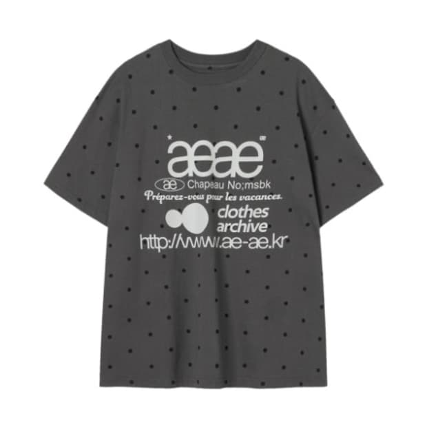 Aeae 도트 반팔