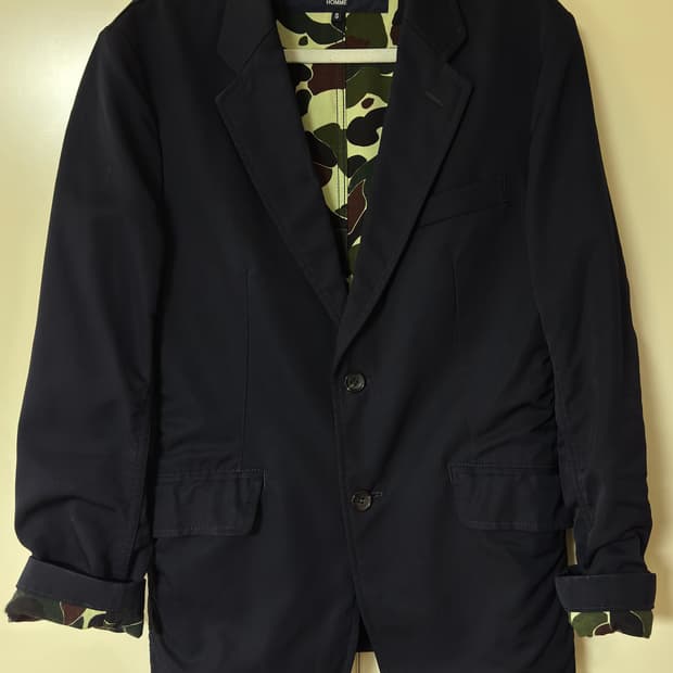 꼼데가르송 옴므 카모 자켓 S