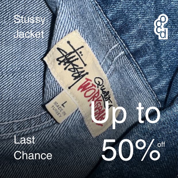 [급매]Stussy Workgear Denim Chore Jacket L