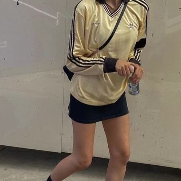 아디다스 웨일스보너 버터 옐로우 풋볼 져지 롱슬리브