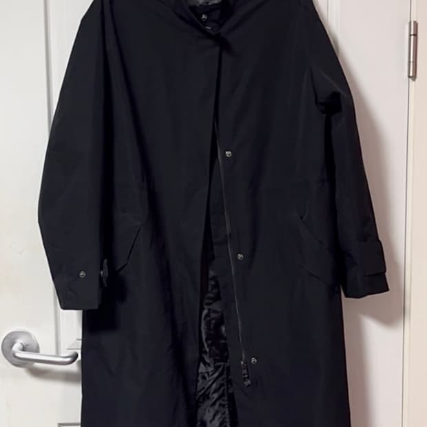 블랙 봄버 롱 야상 자켓