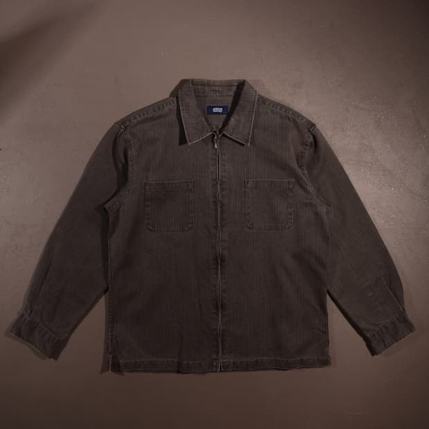 제리 코스비 흑청 집업 데님자켓