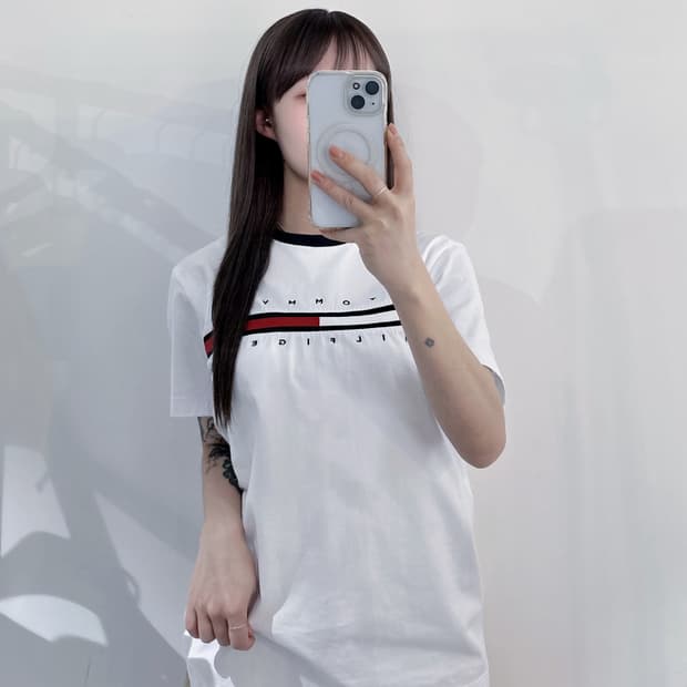 타미힐피거 빅로고 반팔