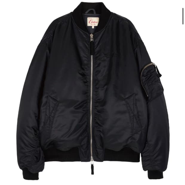 [L] ETCE 리버시블 오버사이즈 봄버 ma-1 자켓 블랙