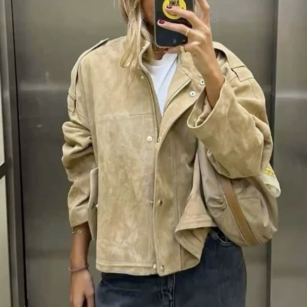 버버리 울 블루종 자켓