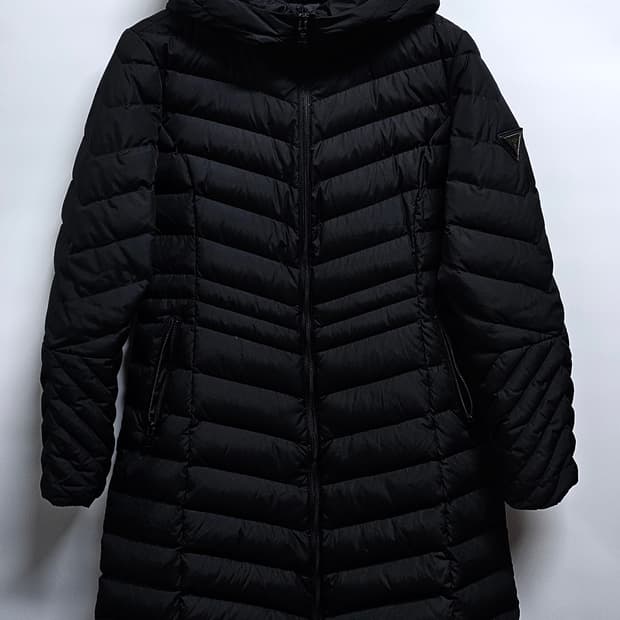 게스 여성 구스다운 롱패딩 M