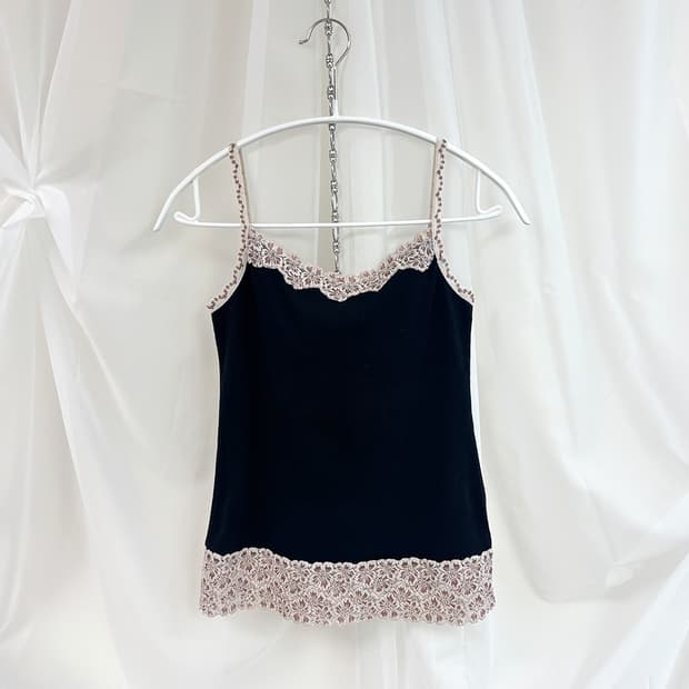 paledale lace trimming point sleeveless