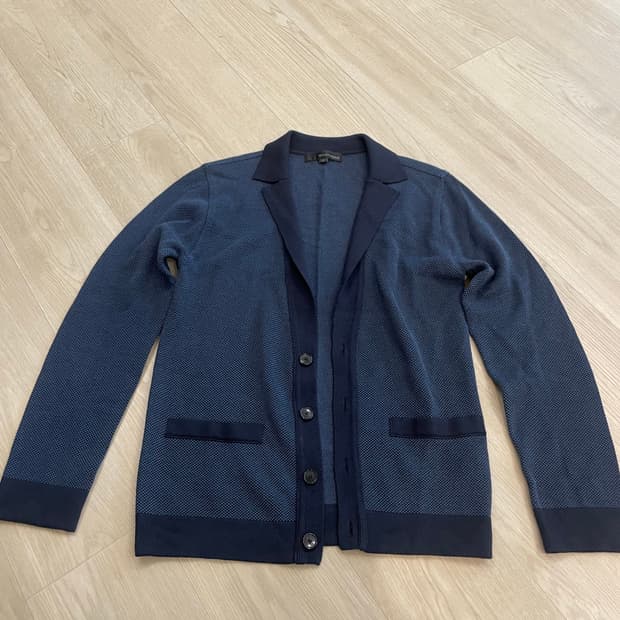 솔리드옴므 자가드 니트 가디건 95