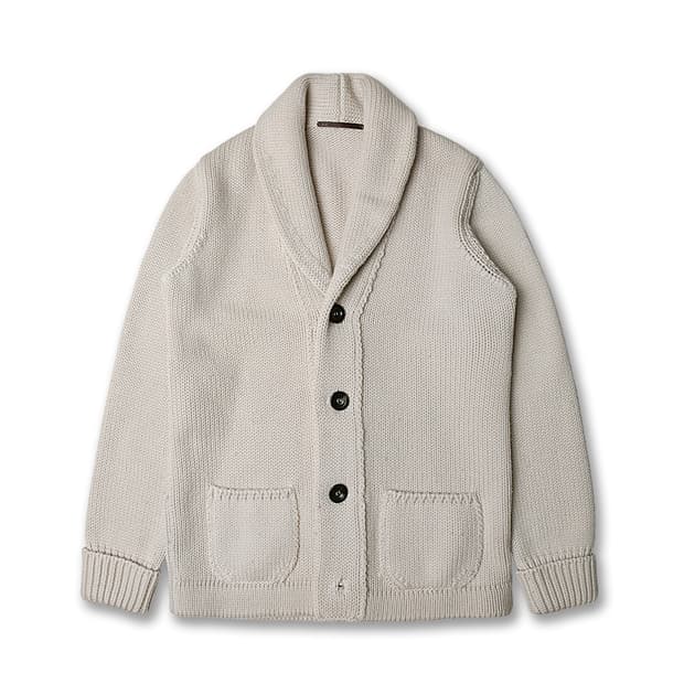 로베르토 콜리나 [Roberto Collina] 울 숄카라 니트 가디건