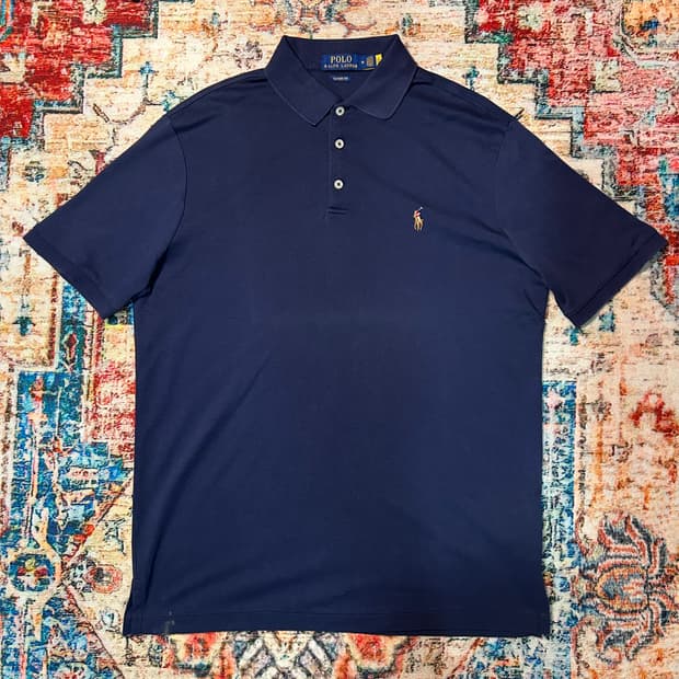[L] 폴로 랄프로렌 큐알택 3버튼 포니 로고 카라 반팔