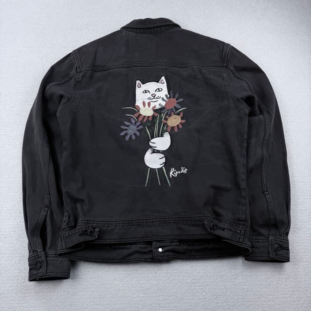 Ripndip 립앤딥 네코자수 데님 트러커 자켓